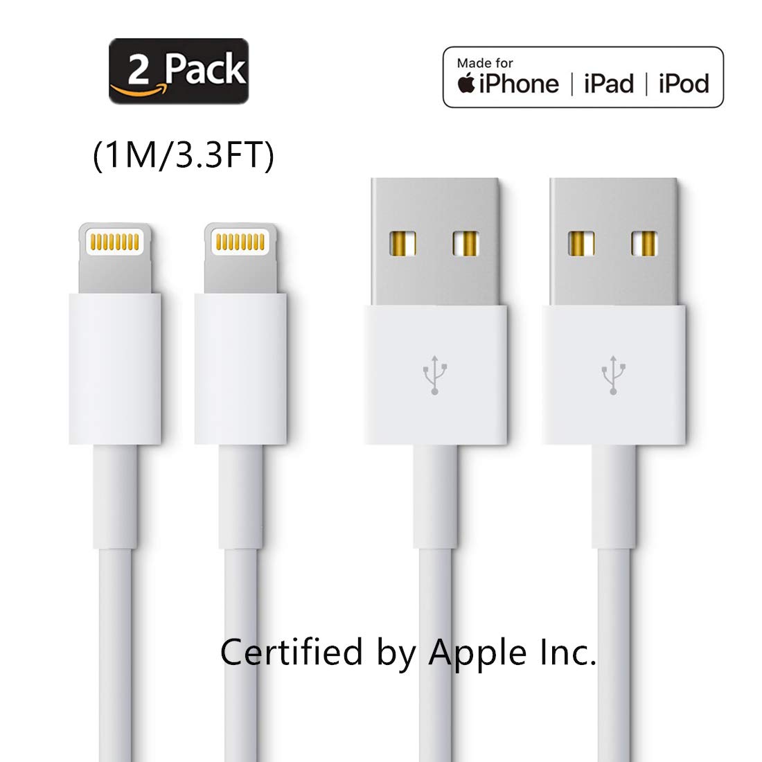 Best Certified Apple Lighting Cable Gold Plated