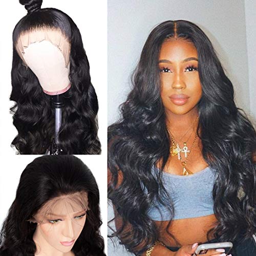 BLY Lace Front Wigs Body Wave Human Hair 12 Inch with Baby Hair for