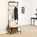 Southern Enterprises Entryway Bench and Storage Rack - 72.5