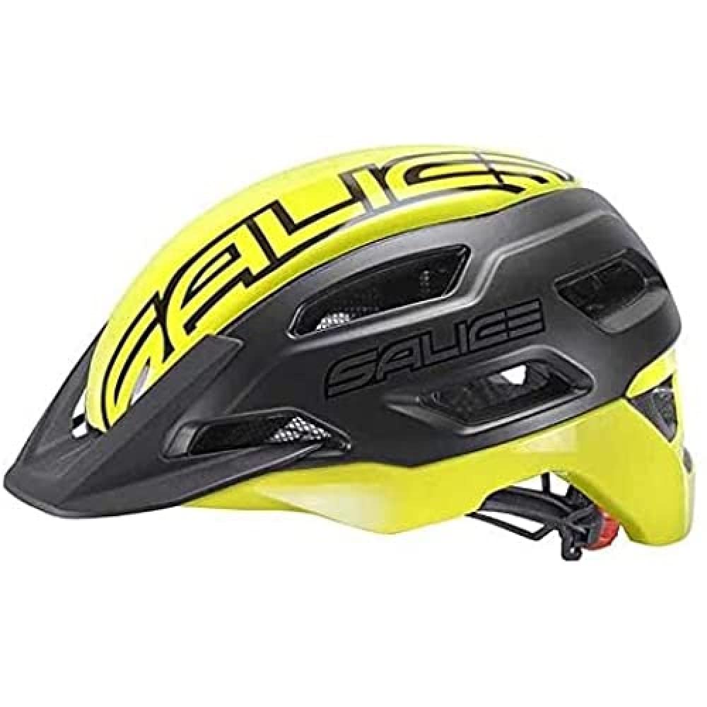 Salice Bike Helmet XL Size 54-60 Black/Yellow Unisex Adult