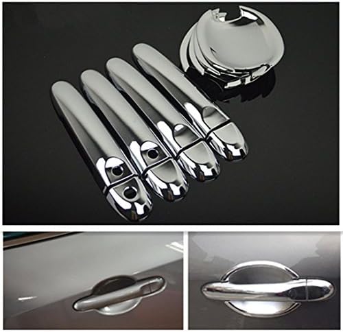 Westsell For Nissan Versa/Tiida 2012-2016 Nissan March Micra 2010-2014 Car Door Handle + Cup Bowl Cover Two Smart Buttons