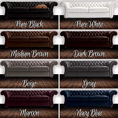 Coconix Leather Recoloring Balm Medium Brown with Applicator - Recolor, Renew, Repair & Restore Aged, Faded, Cracked, Peeling and Scuffed Leather & Vinyl Couches, Boat or Car Seats, Furniture 8 oz
