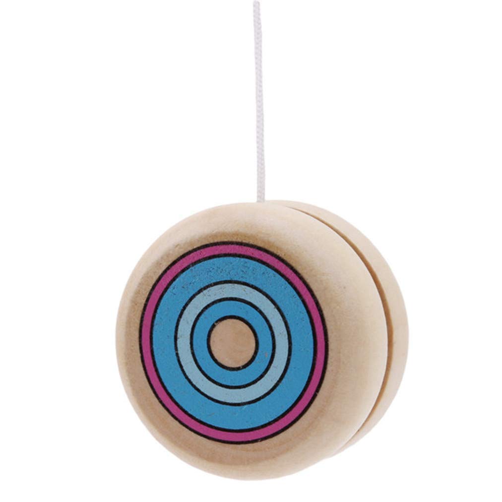 Li-ly Qualité Premium Yo Yo Jouets Bleu Mini en Bois Yoyos Responsive ...