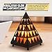 Himalayan Glow Pyramid Style Crystal Salt Night Light lamp with Pink Salt Chunks, Salt Lamp Bulb,(ETL Certified) Dimmer Switch, Unique Lightening Ambience