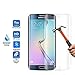 Smiling Shield Tempered Glass Armor Guard Shatter-Proof 9H Ballistic Gorilla 0.2mm Tempered Glass Screen Protector for Samsung Galaxy S7 Edge 5.5inch (full clear)