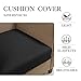 SUBRTEX Couch Slipcover RV Seater Slip Covers Loveseat Stretch Durable Sofa Spandex Elastic Furniture Protector for Settee Seat for Replacement in Livingroom, Small, Black