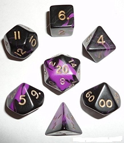 Purple Oblivion (Set of 7 Dice)