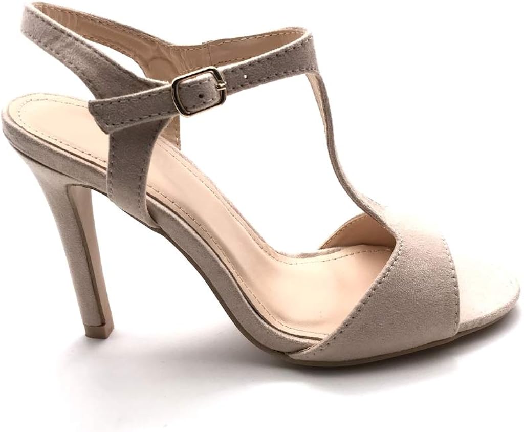 Scarpe Moda Decollete con Tacco Sandali Cinturino Aperto Tacchi Alti Donna  Tanga Basic Basic Tacco Stiletto Alto 10 CM Angkorly Scarpe da donna  urban-earth.co.uk