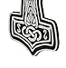 M-Tac Mjolnir Viking 3D PVC Morale Patches Military Tactical Army Morale (White)