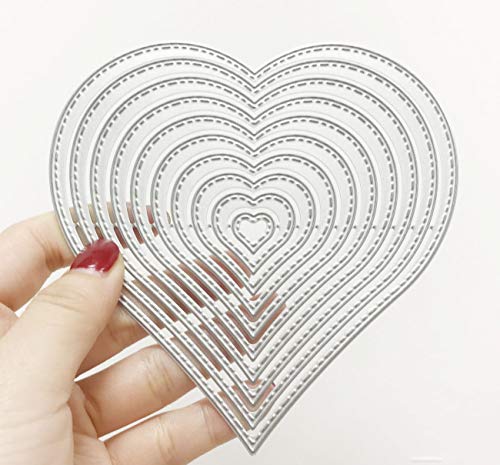 Heart Cutting Dies Shape Embossing Stencil for Scrapbooking, Card Making, Invitation Card, Birthday Card, DIY Craft (Heart) - Thumbnail 5