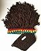 Bestag Wig Beard Hats Hobo Mad Scientist Rasta Caveman Handmade Knitted Warm Winter Caps Funny Party Mask Hair Beanies (Brown)
