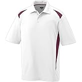 Augusta Sportswear Augusta Premier Polo, White/Maroon, XX-Large