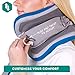 trtl Pillow Plus - Adjustable Pillow for Airplane Travel - Travel Pillow with Luxury Foam Padding for Head and Neck Support - Lightweight - Machine Washable - Waterproof Carry Bag - Blue