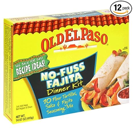 Old el paso no-fuss fajita dinner kit (046000813714)