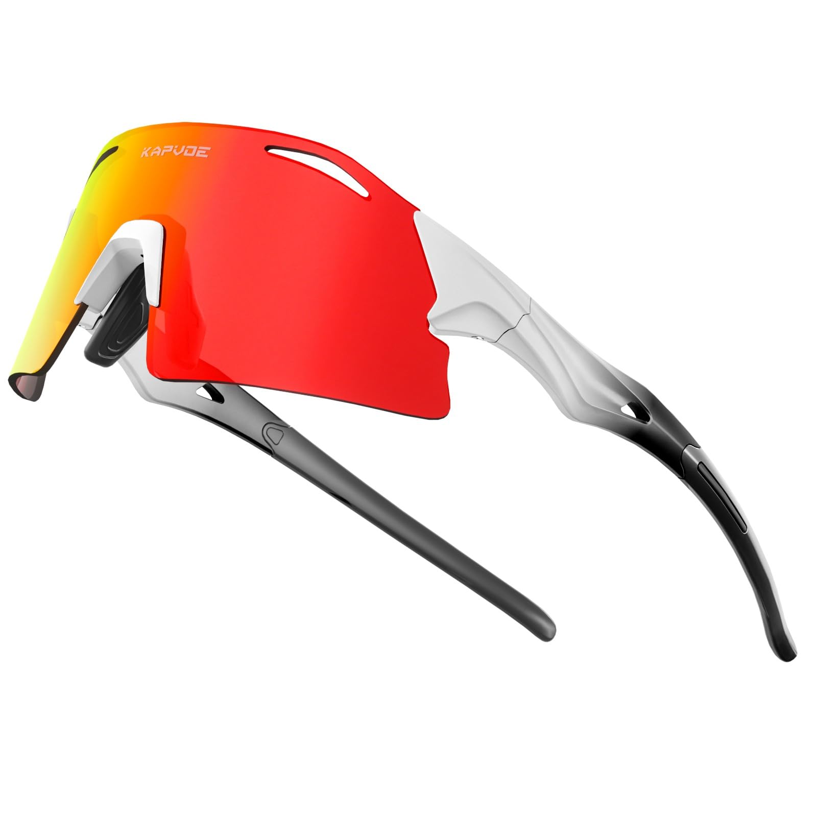 KAPVOE Cycling Glasses Mountain Bike Polarized Sports Sunglasses Triathlon Baseball Running Golf MTB for Men Women - K94