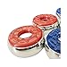 Yihao 2-1/8''(53mm) 2-5/16''(58mm) Shuffleboard Pucks,Set of 8 (red Blue 2)