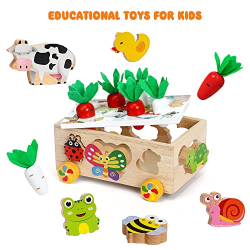 MVP BOY Montessori Toys for Toddlers, Wooden Educational Animals
