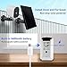Wireless Rechargeable Battery Powered Security Camera with Solar Panel, 1080p HD Waterproof Outdoor Home Surveillance with Motion Detection, Two Way Audio, Night Vision-Work with Alexa(2 Pack)