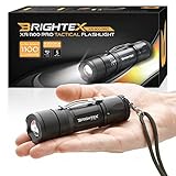 Brightex XR-1100 Pro Real Lab Tested 1100 Lumens Super Bright Small Tactical Flashlight US Made LED, Water Resistant, 5 Light Modes, Powerful X2000 Zoom & Belt Clip