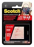 Scotch Reclosable Fasteners, Clear, 1 x 3-Inches, 2 Sets (RF9730)