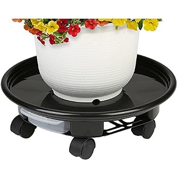 plastic rolling plant caddy