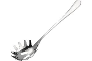 IMIKEYA Spaghetti Spoon Stainless Steel - Non-Stick Pasta Serving Claw with Ergonomic Handle Kitchen Pasta Scoop Utensil for 