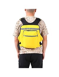 Lixada Chaleco de pesca con mosca, Pesca Chaleco salvavidas Chaleco Multi bolsillos pesca mochila vela pesca mochila Kayak canotaje chamarra chaleco