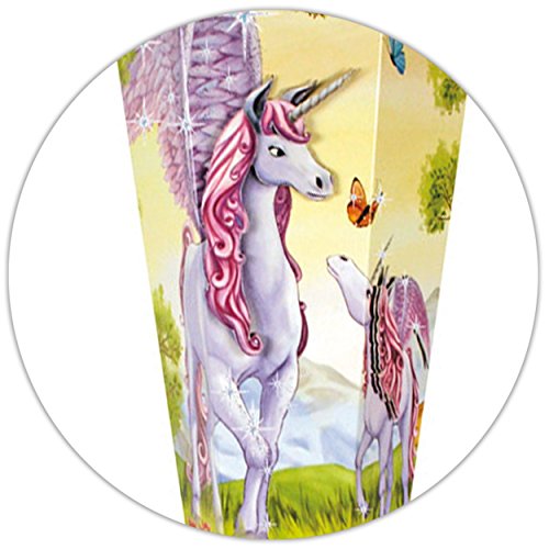 10 Stück Schultüten - Einhorn - Pegasus/Pferd Unicorn - 50 cm - rund - incl. Schleife - mit Tüllabschluß - Zuckertüte… – Bild 6