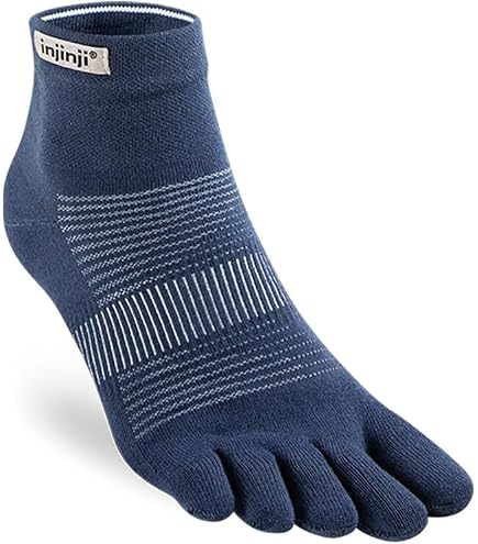 Injinji Run Original Weight Mini-Crew (Small, Black) : Clothing, Shoes & Jewelry