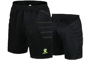 KELME Padded Goalkeeper Shorts - Soccer Goalie Short with Pads for Men and Women