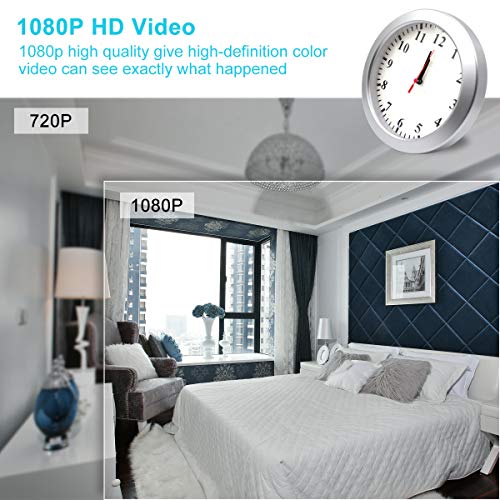 AMCSXH Spy Hidden Wall Clock Camera, HD 1080P WiFi Camera Wall Clock, Security for Home and