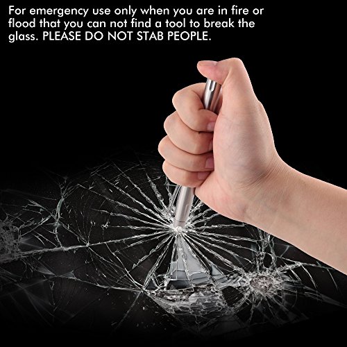 SMOOTHERPRO Stainless Steel Tactical Pen 3 Tips Heavy Duty EDC Tactical