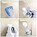 Adhesive Shower Head Holder With Hanging Hook,Handheld Shower Head Bracket Bidet Shattaf Spray Adjustable Handheld Shower Head Wall Mount Showerheads Holder With Adhesive 3M Stick Disc