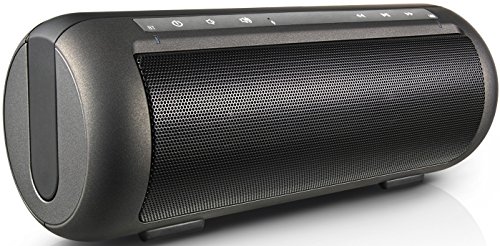 KOCASO Bluetooth 3.0 Ultra Portable Wireless Boom Box Lightweight Small Loud Speaker with Carrying Pull-Up Handle, Built-In Speakerphone, AUX Jack, Smartphone Support, Samsung, iPhone, Droid - Black - Thumbnail 2