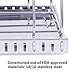 Lifewit Adjustable Pan Rack Pot Lid Holder, Cookware Bakeware Holder for Cabinet Worktop Storage, 18/10 Stainless Steel