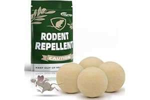 TSCTBA Rodent Repellent, Mouse Repellent, Mice Repellent for House, Peppermint Oil to Repel Mice and Rats, Rat Repellent,Natural Rodent Repellent Indoor and Outdoor-4P