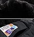Pooluly Men's Waterproof Windproof Rain Snow Jacket Hooded Fleece Ski Coat