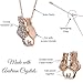 UPSERA Cat Necklace – Fun and Cute Cat Jewelry for Women – Rose Gold Plated Two Cats Necklace with Rolo Chain – 17-inch with 2-inch Extender Necklace with Cat Pendant – Lovely Present for Moms