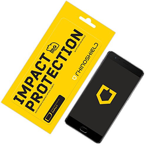 OnePlus 3 / 3T Screen Protector, RhinoShield [Impact-Resistant] Hammer Tested [Bubble Free] Easy to Apply Perfect Transparency and Premium Feel [NOT FULL COVERAGE]