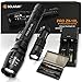 SOLARAY Handheld LED Tactical Flashlights – Professional Series ZX-1XL – Super Bright 1600 Lumens – 5 Light Modes, Adjustable Focus, Outdoor Water Resistant