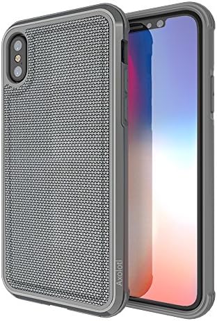 iPhone X case,Axolotl Defence Cover,Rugged Military Grade Drop Protection,Anodized Metal Aluminum Frame, TPU,PC Hard Thin Fit Snap-on One-piece Luxury Protective Hard Shell for iPhone 10 2017