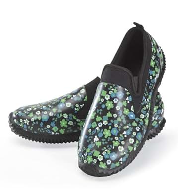 Amazon.com | Women's Floral Slip-On Garden Shoes, in Green