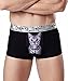 Sankbank Men's Sexy Cute 3D Cat Print Bulge Pouch Boxer Briefs Underwear Shorts