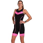 Zoot Women’s Core Aero Tri Racesuit, Sleeveless Triathlon Swim Bike Run Chamois Pad, Pockets, UPF 50+ Quick Dry Fabric