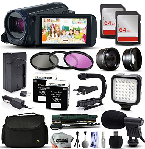 Canon Vixia Hf R62 Hfr62 Hd Camcorder Video Camera 128gb Memory Travel Charger
