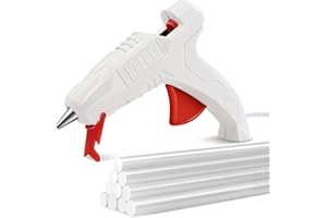 KeLDE Full Size Glue Gun Kit - 40W High Temperature Hot Glue Gun with 10pcs Glue Sticks for DIY & Craft projects, Home decor…