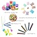 Maple Entp DIY Crystal Slime Kit, Clear Slime with Fruit Slices, Fluffy Slime, 20 Colorful Slime Containers, Beads and Holographic Glitter for Slime [47 PCS] and More for Age 6+