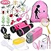 Anpro 25Pcs Kids Outdoor Explorer Kit, Children Adventure Toys Gift for Girls Including Kids Telescope, Compass, Flashlight, for 8+ Year Old Boy and Girl,Christmas