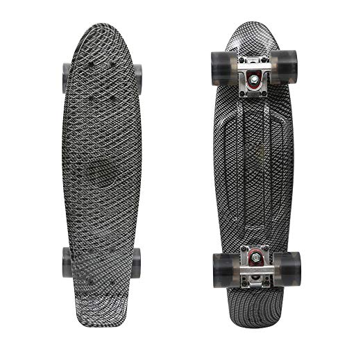 Playshion Complete 22 Inch Mini Cruiser Skateboard for Beginner with