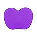 Makeup Brush Cleaner Brush Cleaning Mat Makeup Brush Cleaner Pad with Scrubber Suction Cup Portable Mini Size Pack of 2 (Dark Purple)
